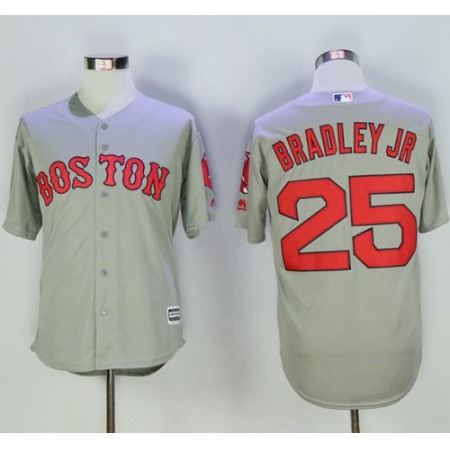 Red Sox #25 Jackie Bradley Jr Grey New Cool Base Stitched MLB Jersey