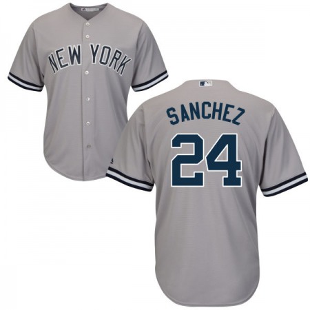 Yankees #24 Gary Sanchez Grey Road Stitched Youth MLB Jersey