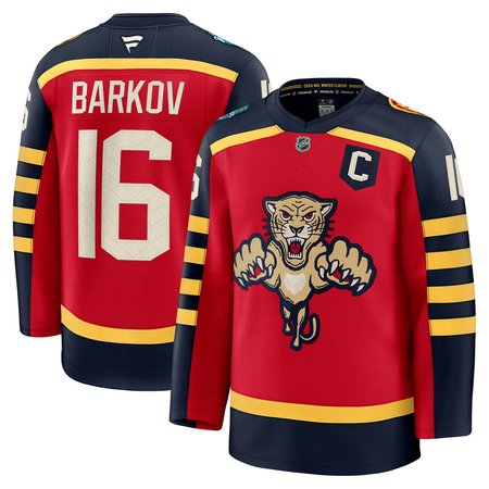 Men's Florida Panthers #16 Aleksander Barkov Red NHL 2026 Winter Classic Premium Jersey