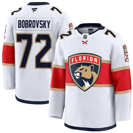 Youth Florida Panthers #72 Sergei Bobrovsky White Jersey