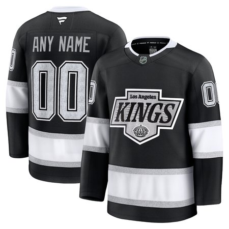 Men's Los Angeles Kings Black Home Premium Custom Jersey