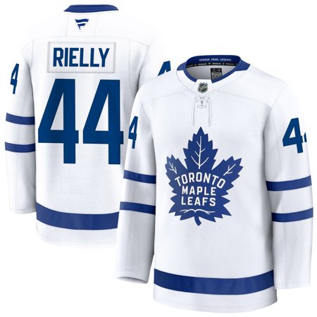 Men's Toronto Maple Leafs #44 Morgan Rielly White Away Premium Player Jersey