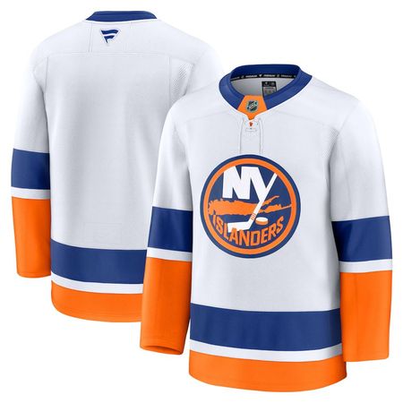 Men's New York Islanders White Away Premium Jersey