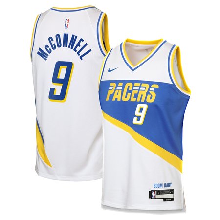 Women's Indiana Pacers #9 T.J. McConnell White 2025/26 City Edition Swingman Jersey