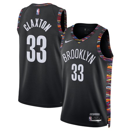 Women's Brooklyn Nets #33 Nic Claxton Black 2025/26 City Edition Swingman Jersey