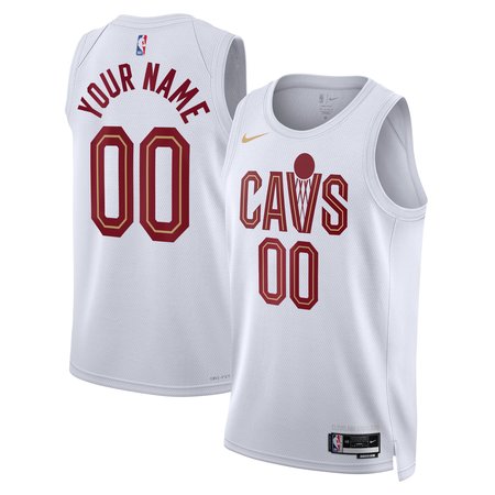 Men's Cleveland Cavaliers White Swingman Custom Association Edition Jersey