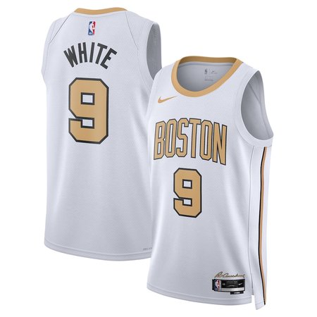 Women's Boston Celtics #9 Derrick White White 2025/26 Swingman City Edition Jersey