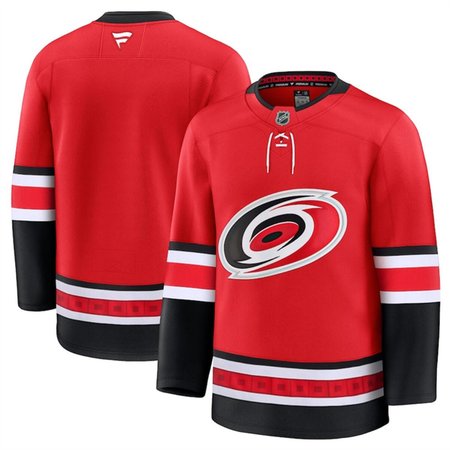 Men's Carolina Hurricanes Blank Red 2024-25 Alternate Stitched Hockey Premium Jersey