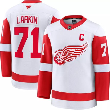Youth Detroit Red Wings #71 Dylan Larkin White 2024-25 Stitched Jersey