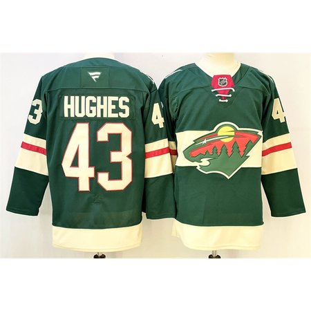 Youth Minnesota Wild #43 Hunter Haight Green 2024-25 Home Stitched Hockey Jersey