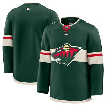 Youth Minnesota Wild Blank Green 2024-25 Home Stitched Hockey Jersey
