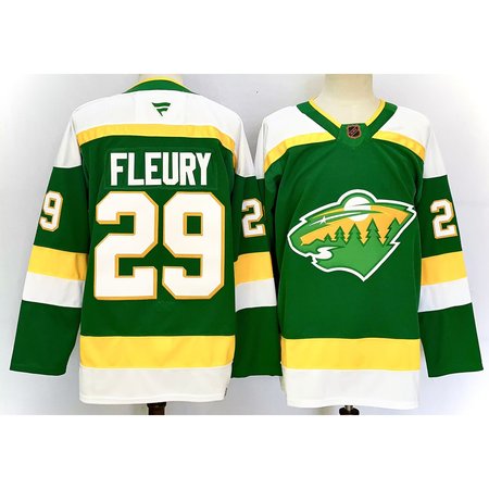 Youth Minnesota Wild #29 Marc-Andre Fleury Green 2024-25 Alternate Stitched Hockey Jersey
