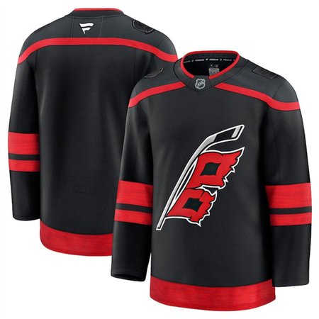 Youth Carolina Hurricanes Blank Black 2024-25 Home Stitched Hockey Jersey