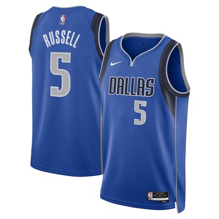 Women's Dallas Mavericks #5 D'Angelo Russell Nike Blue Swingman Player Icon Edition Jersey