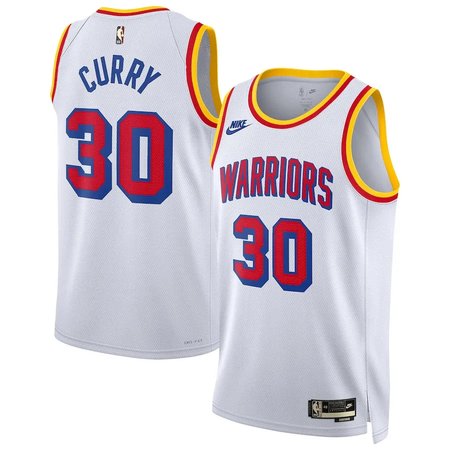 Youth Golden State Warriors #30 Stephen Curry Nike White Swingman Classic Edition Jersey