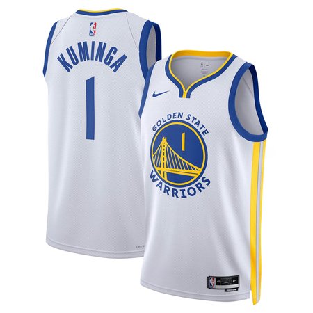 Women's Golden State Warriors #1 Jonathan Kuminga Nike White Swingman Association Edition Jersey