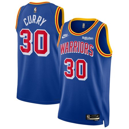 Men's Golden State Warriors #30 Stephen Curry Nike Blue Swingman Classic Edition Jersey