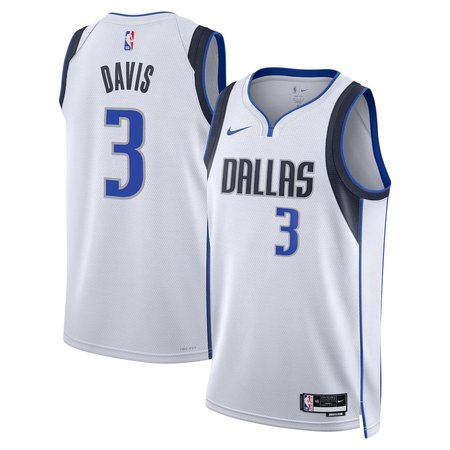 Women's Dallas Mavericks #3 Anthony Davis Nike White Swingman Association Edition Jersey