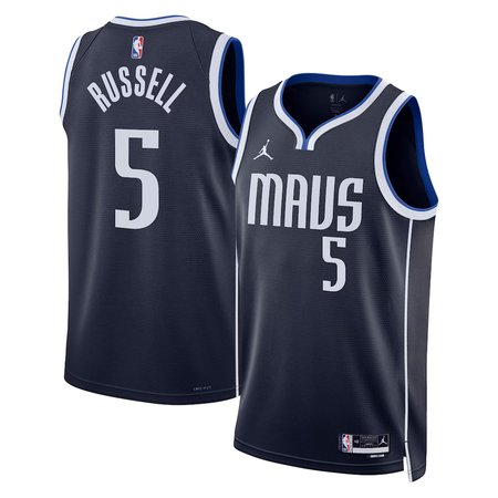 Youth Dallas Mavericks #5 D'Angelo Russell Nike Navy Swingman Statement Edition Jersey