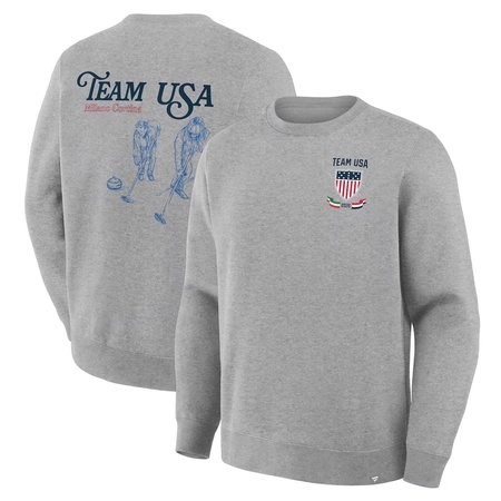 Men's Team USA Heather Gray Milano Cortina 2026 Winter Olympics Curling Sweatshirt