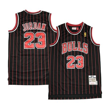 Men's Chicago Bulls #23 Michael Jordan Black Stitched Basketball Jersey