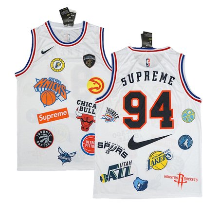 Men's NBA White Stitched Basketball Jersey