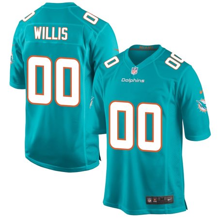 Men's Miami Dolphins Malik Willis Aqua Game Jersey