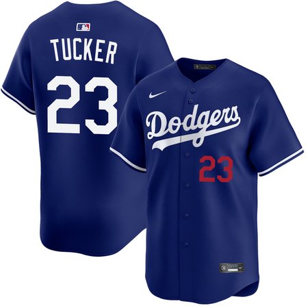 Men's Los Angeles Dodgers #23 Kyle Tucker Royal Home Stadium Jersey