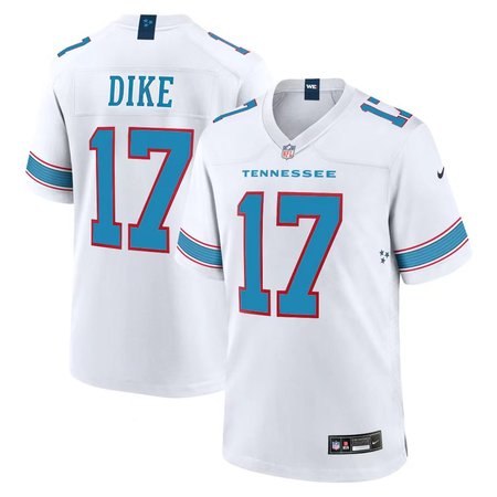 Men's Tennessee Titans #17 Chimere Dike Nike White Game Jersey