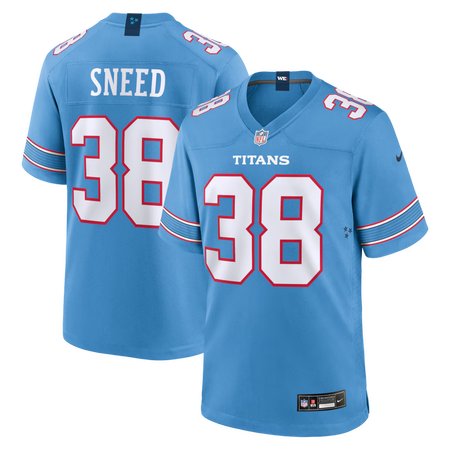 Men's Tennessee Titans #38 L'Jarius Sneed Nike Light Blue Game Jersey