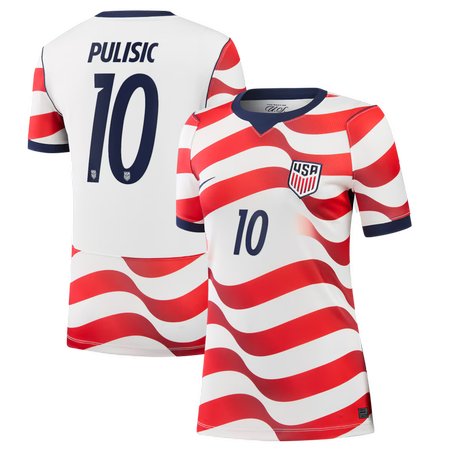 Women's Christian Pulisic #10 USA Home Stadium Replica Jersey World Cup 2026