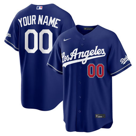 Youth Los Angeles Dodgers Nike Royal Alternate Stadium Custom Jersey