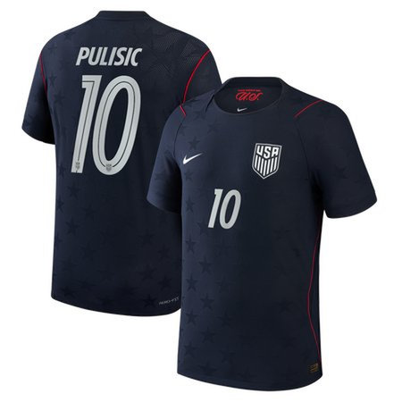 Men's Christian Pulisic #10 USA Away Match Authentic Jersey World Cup 2026
