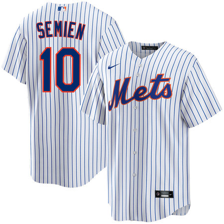 Men's New York Mets #10 Marcus Semien White Home Jersey