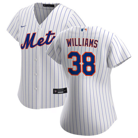 Women's New York Mets #38 Devin Williams Nike White Home Replica Jersey