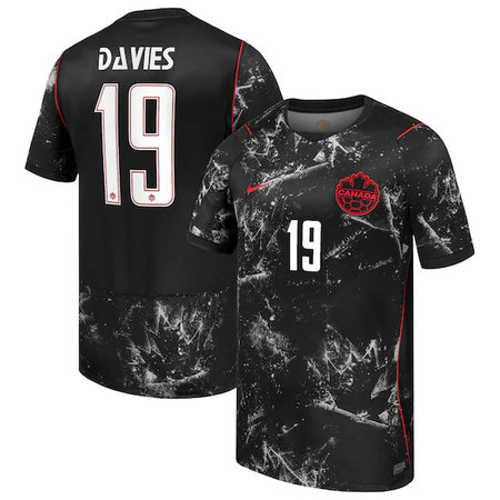 Kid's Alphonso Davies #19 Canada Away Stadium Replica Jersey World Cup 2026