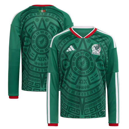 Men's Mexico Home Replica Long Sleeve Jersey World Cup 2026