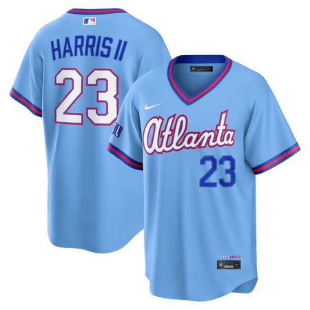 Youth Atlanta Braves #23 Michael Harris II Powder Blue 2026 City Connect Stitched Jersey