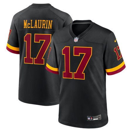 Men's Washington Commanders #17 Terry McLaurin Nike Black Hail Raiser Alternate Game Jersey