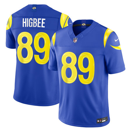 Men's Los Angeles Rams #89 Tyler Higbee Nike Royal Vapor F.U.S.E. Sewn Down Limited Jersey