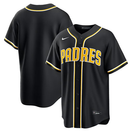 Youth San Diego Padres Nike Fashion Replica Black Out Jersey