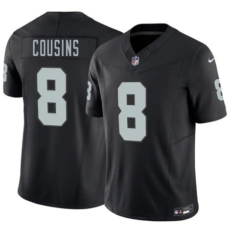 Men's Las Vegas Raiders #8 Kirk Cousins Black 2026 F.U.S.E. Vapor Untouchable Limited Stitched Football Jersey