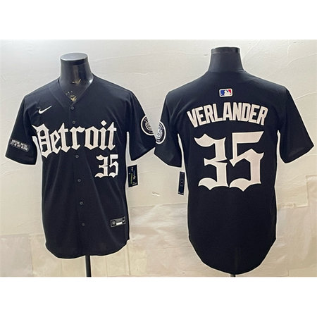 Youth Detroit Tigers #35 Justin Verlander 2026 Black "Motor Gothic Edition" Vapor Premier Limited Stitched Baseball Jersey
