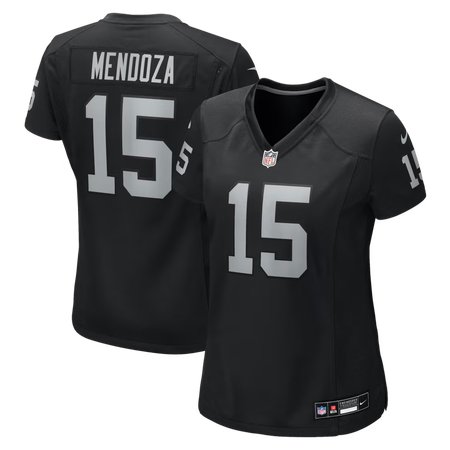 Women's Las Vegas Raiders #15 Fernando Mendoza Nike Black Team Game Player Jersey