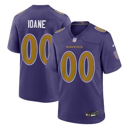 Men's Baltimore Ravens Olaivavega Ioane Purple 2026 NFL Draft Vapor F.U.S.E. Limited Jersey