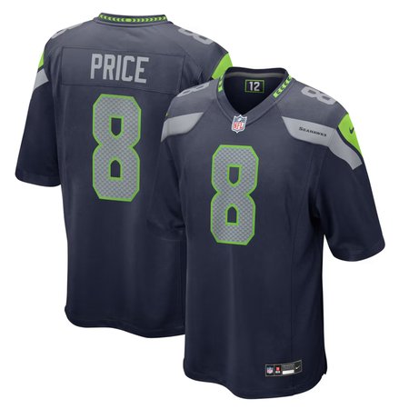 Men's Seattle Seahawks Jadarian Price Navy 2026 NFL Draft Game Jersey