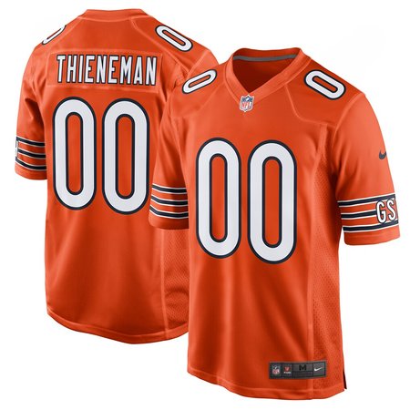 Men's Chicago Bears Dillon Thieneman Orange 2026 NFL Draft Game Jersey