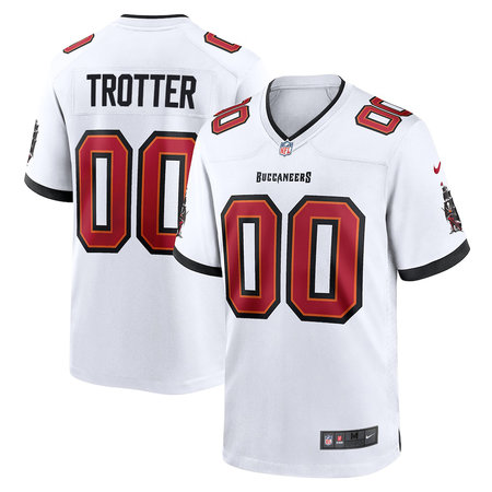 Men's Tampa Bay Buccaneers Josiah Trotter White 2026 NFL Draft Game Jersey