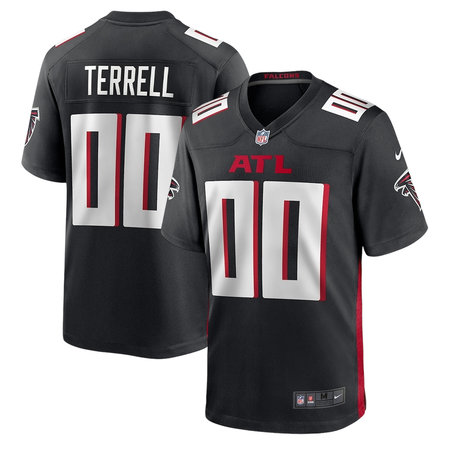 Men's Atlanta Falcons Avieon Terrell Black 2026 NFL Draft Game Jersey