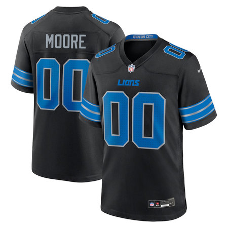 Men's Detroit Lions Derrick Moore Black 2026 NFL Draft Game Jersey